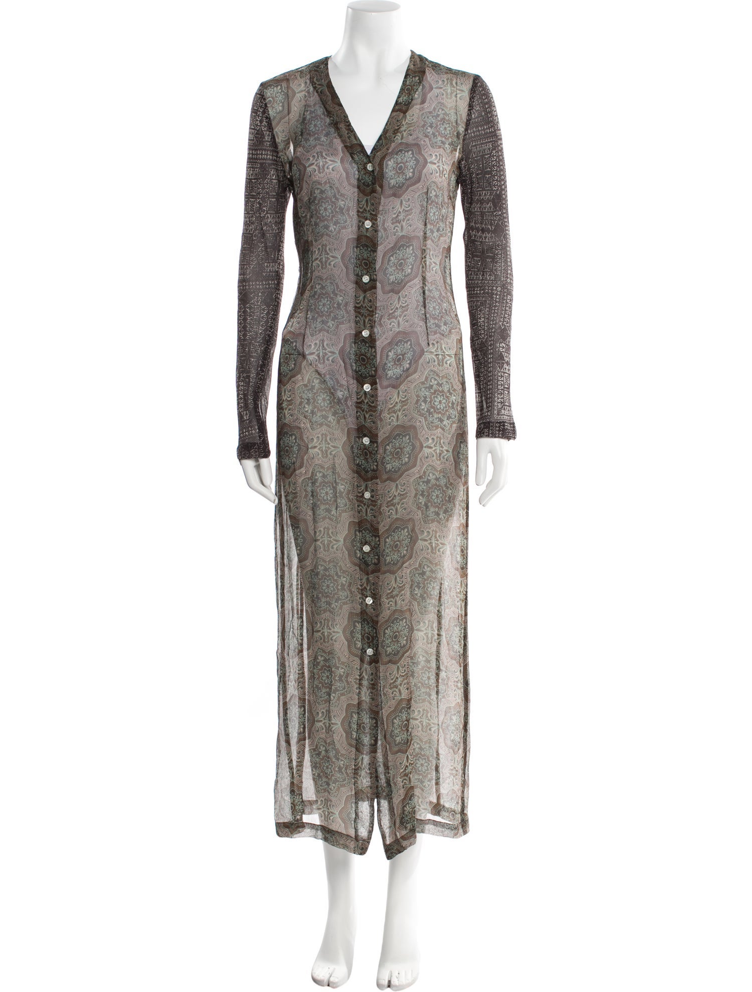 Dries Van Noten Silk Long Dress