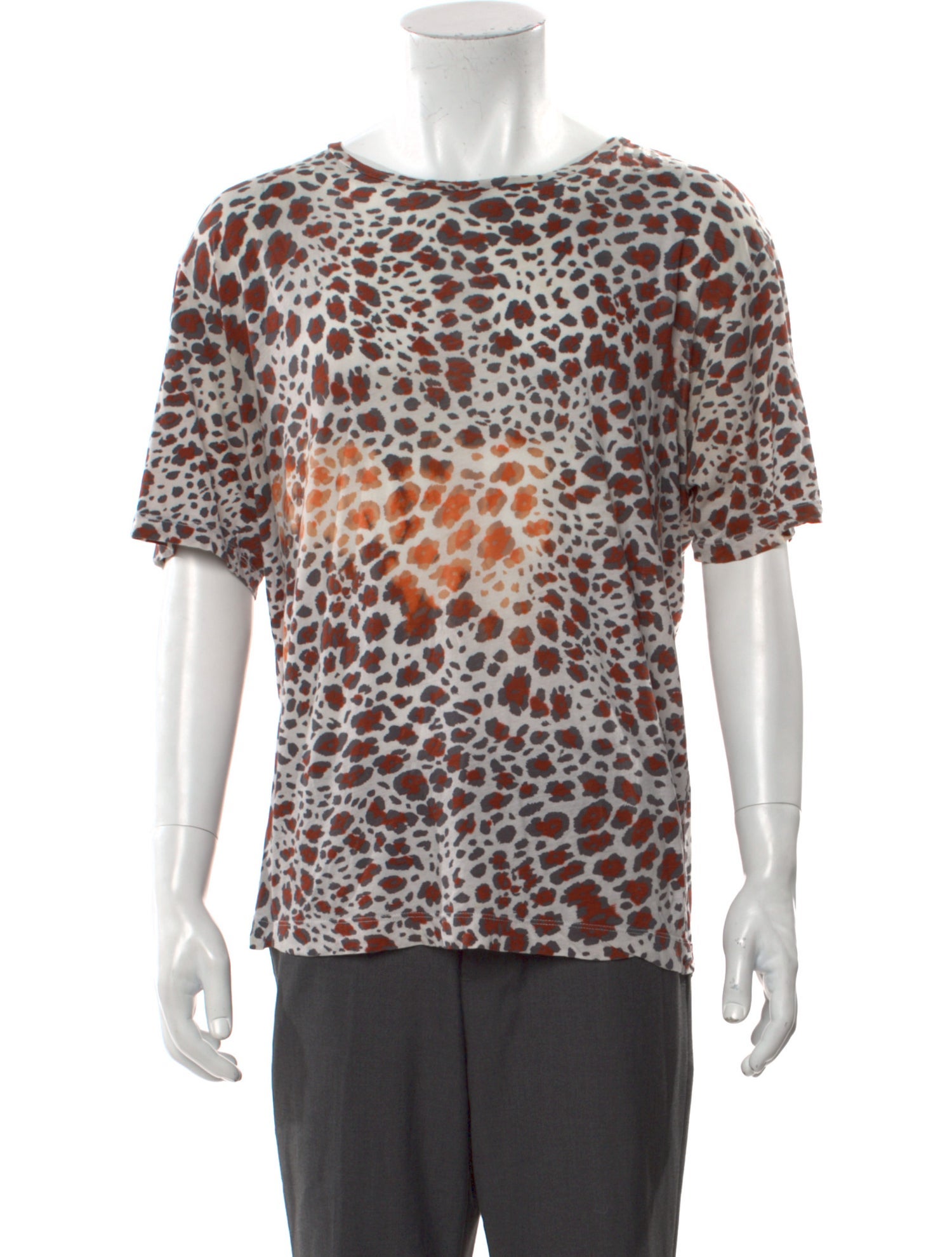 Dries Van Noten Animal Print Crew Neck T-Shirt
