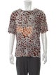 Dries Van Noten Animal Print Crew Neck T-Shirt