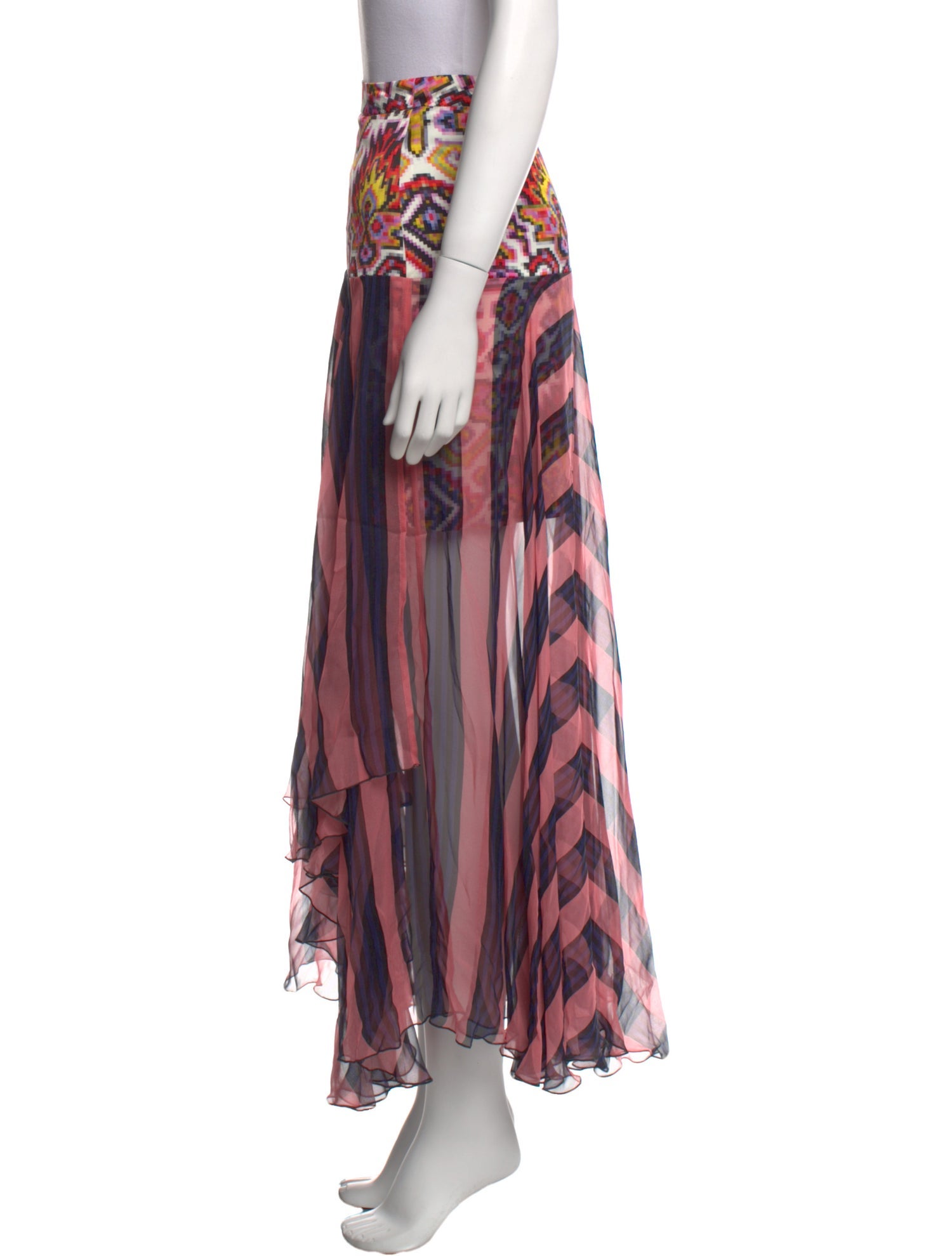 Dries Van Noten Printed Midi Length Skirt