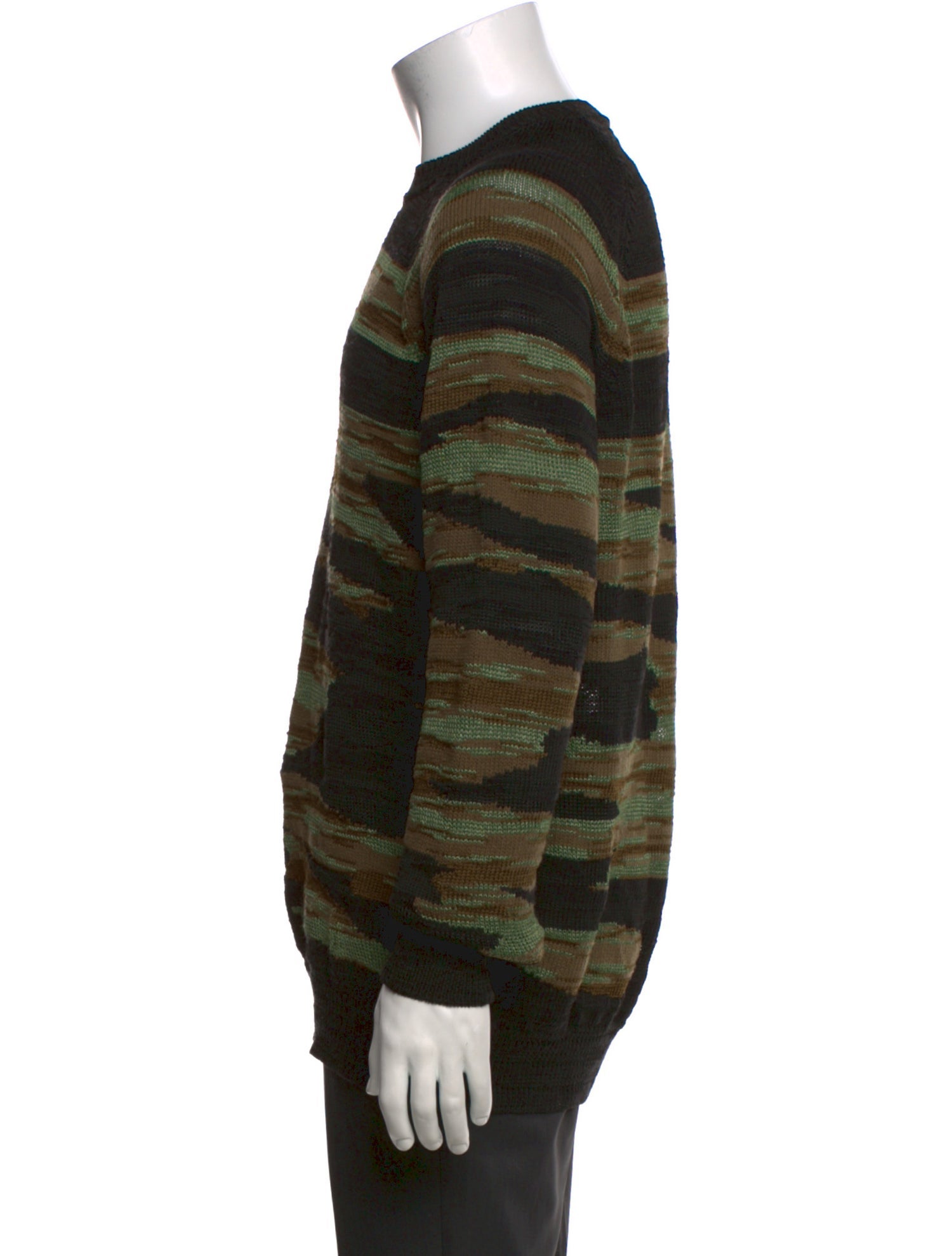 Dries Van Noten Striped Crew Neck Pullover