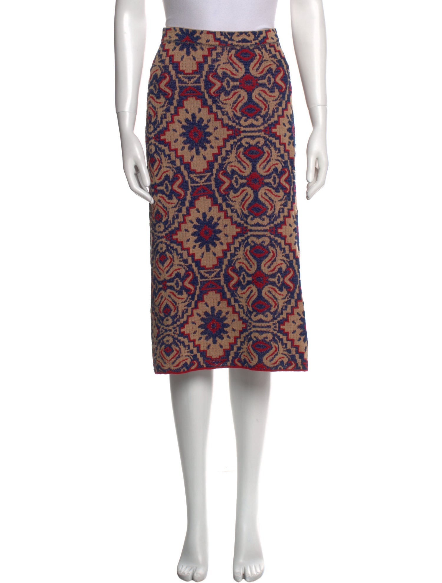 Dries Van Noten Printed Knee-Length Skirt