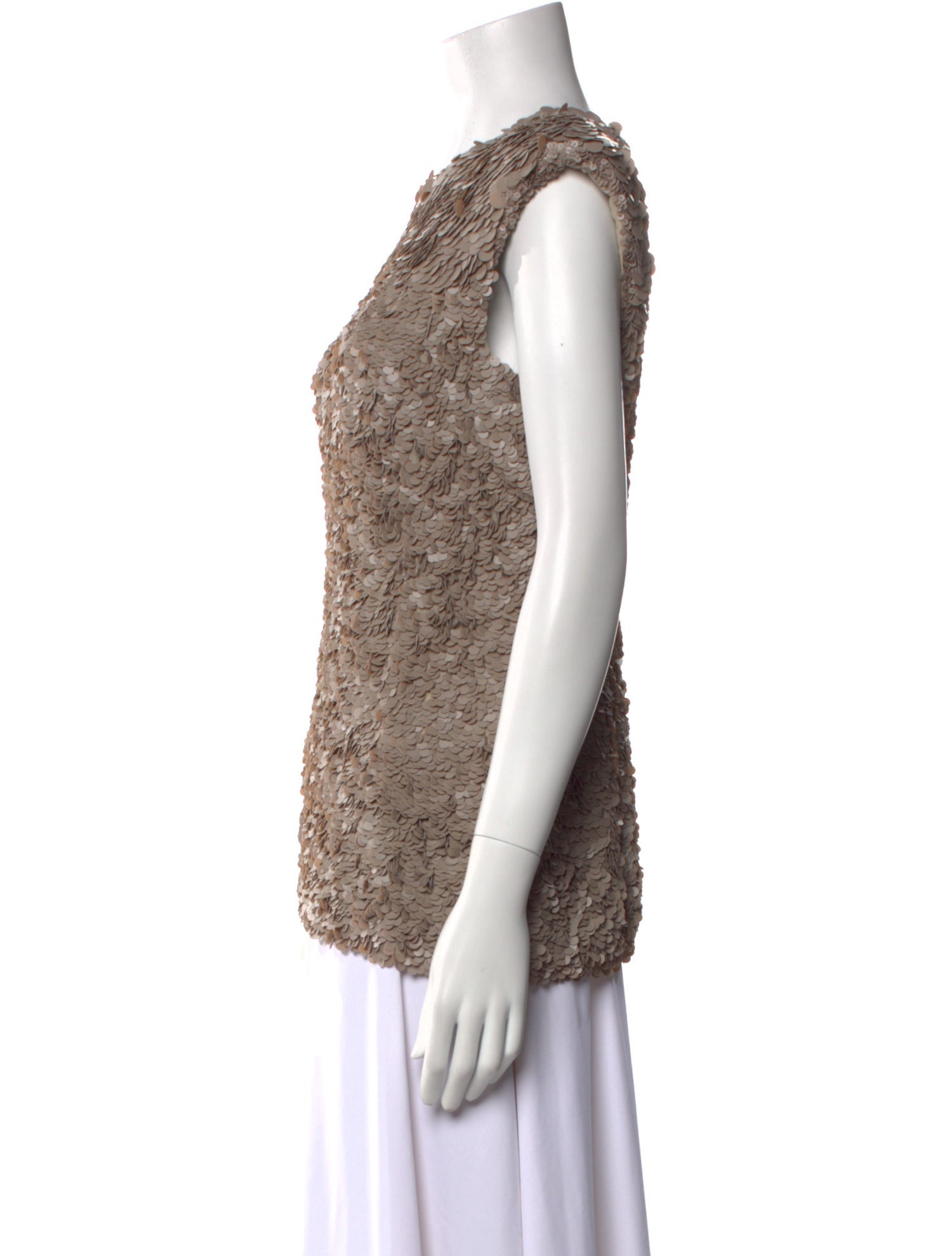 Dries Van Noten Bateau Neckline Sleeveless Top w/ Tags