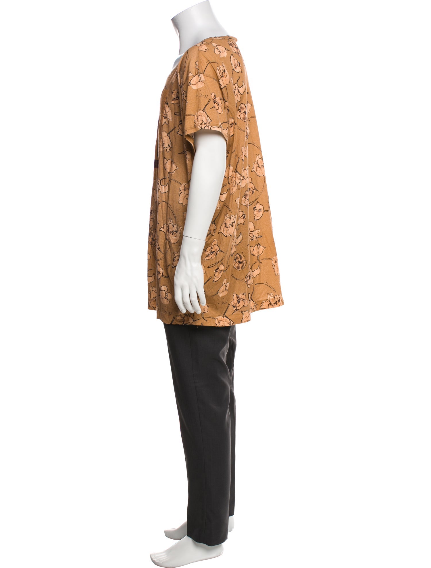 Dries Van Noten Printed Scoop Neck Henley