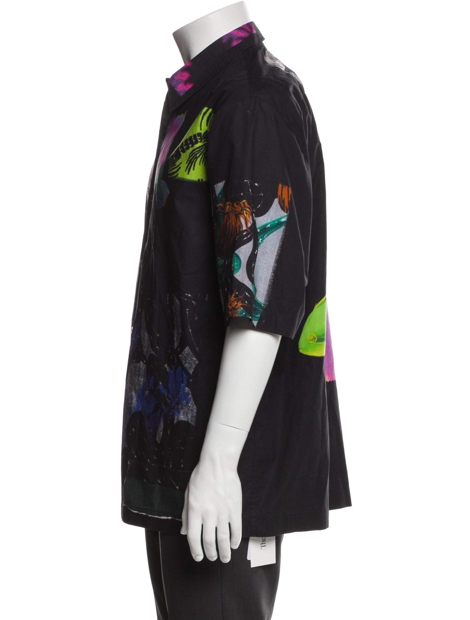 Dries Van Noten Printed Short Sleeve Shirt