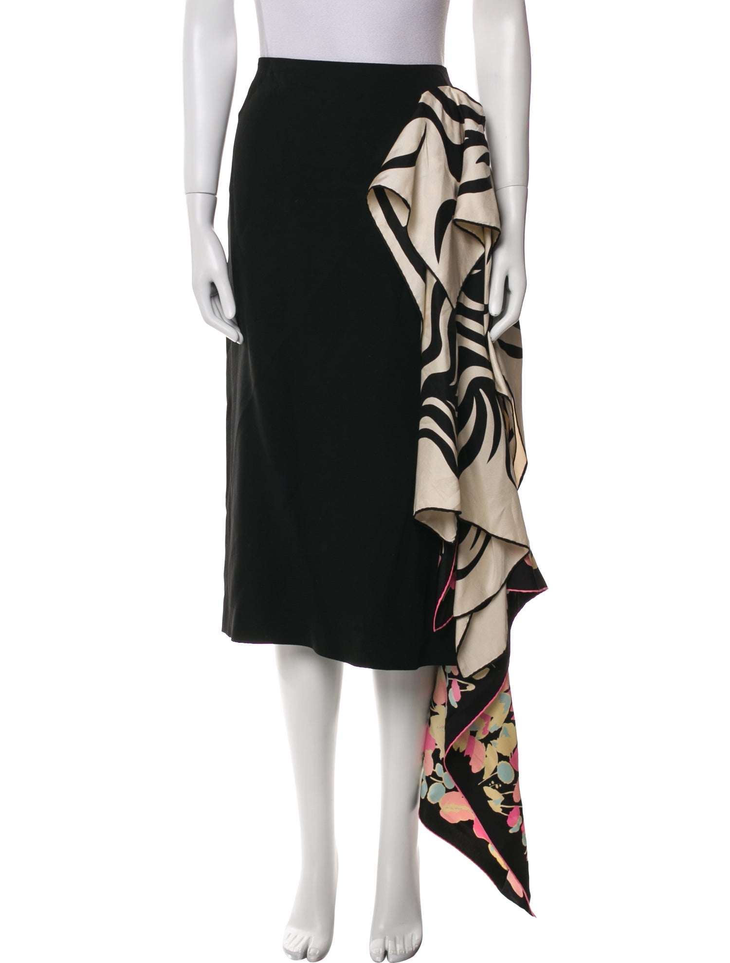 Dries Van Noten Printed Long Skirt