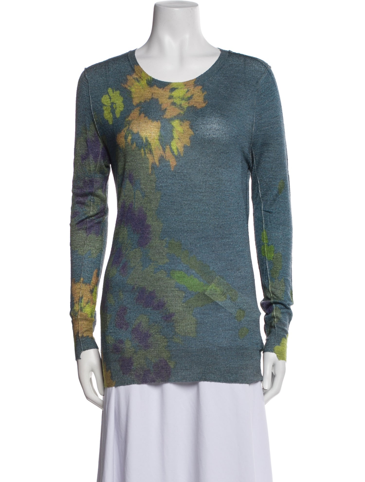 Dries Van Noten Alpaca Printed Top