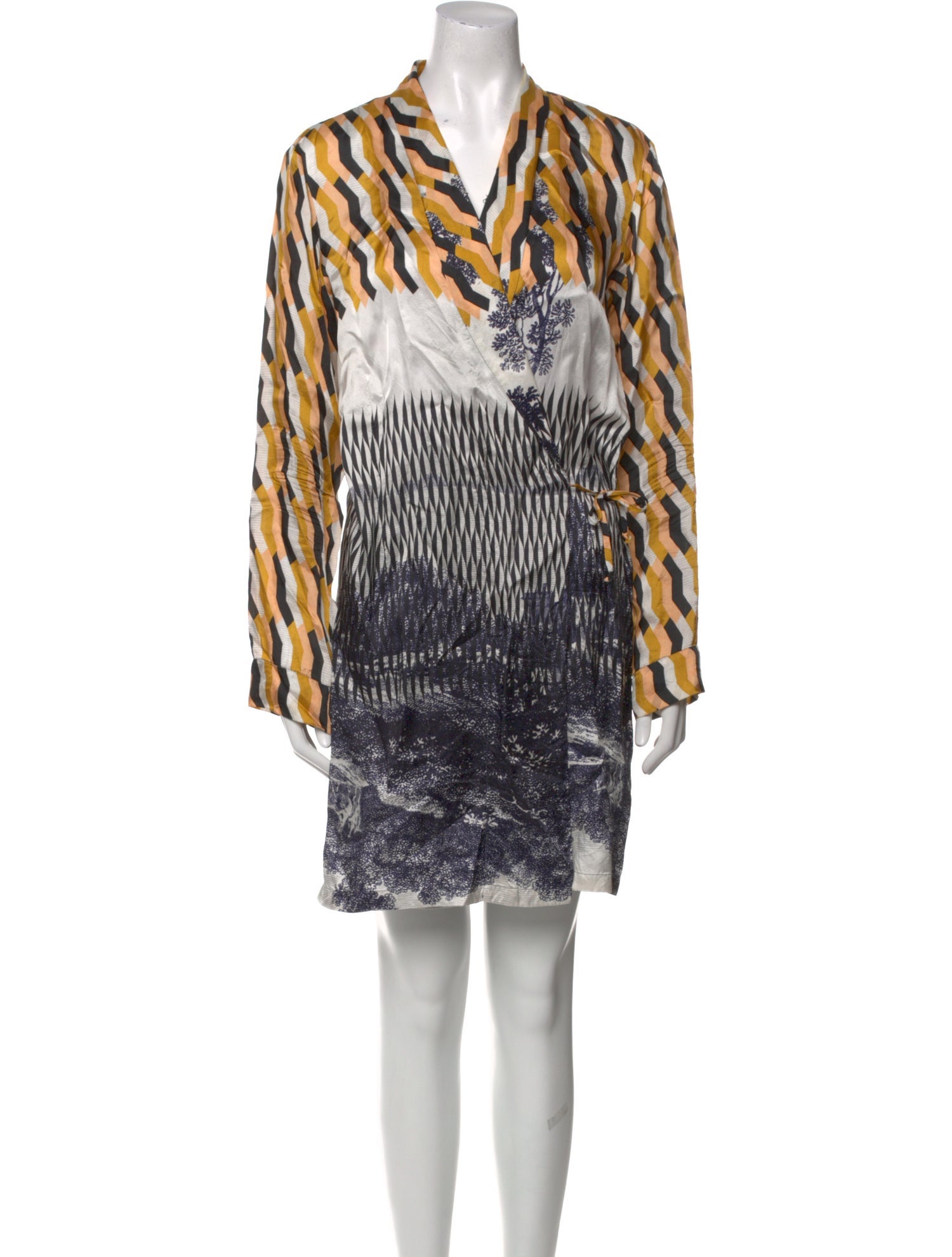 Dries Van Noten Printed Knee-Length Dress