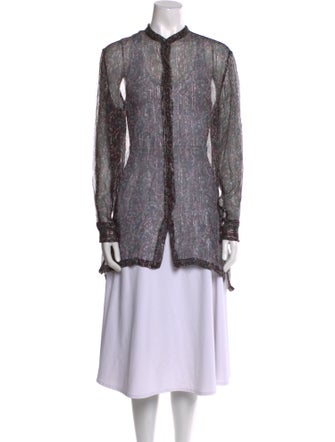 Dries Van Noten Silk Printed Tunic