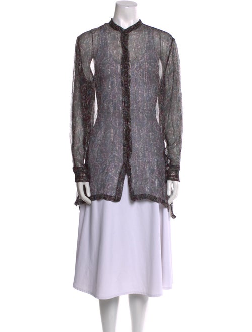 Dries Van Noten Silk Printed Tunic