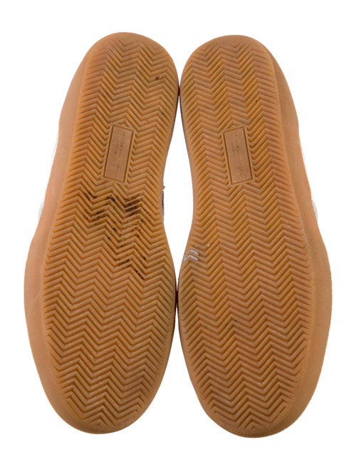 Dries Van Noten Leather Colorblock Pattern Sneakers