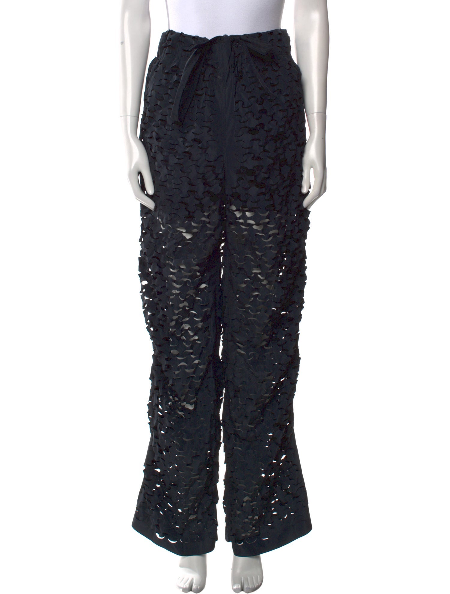 Dries Van Noten Lace Wide Leg Pants