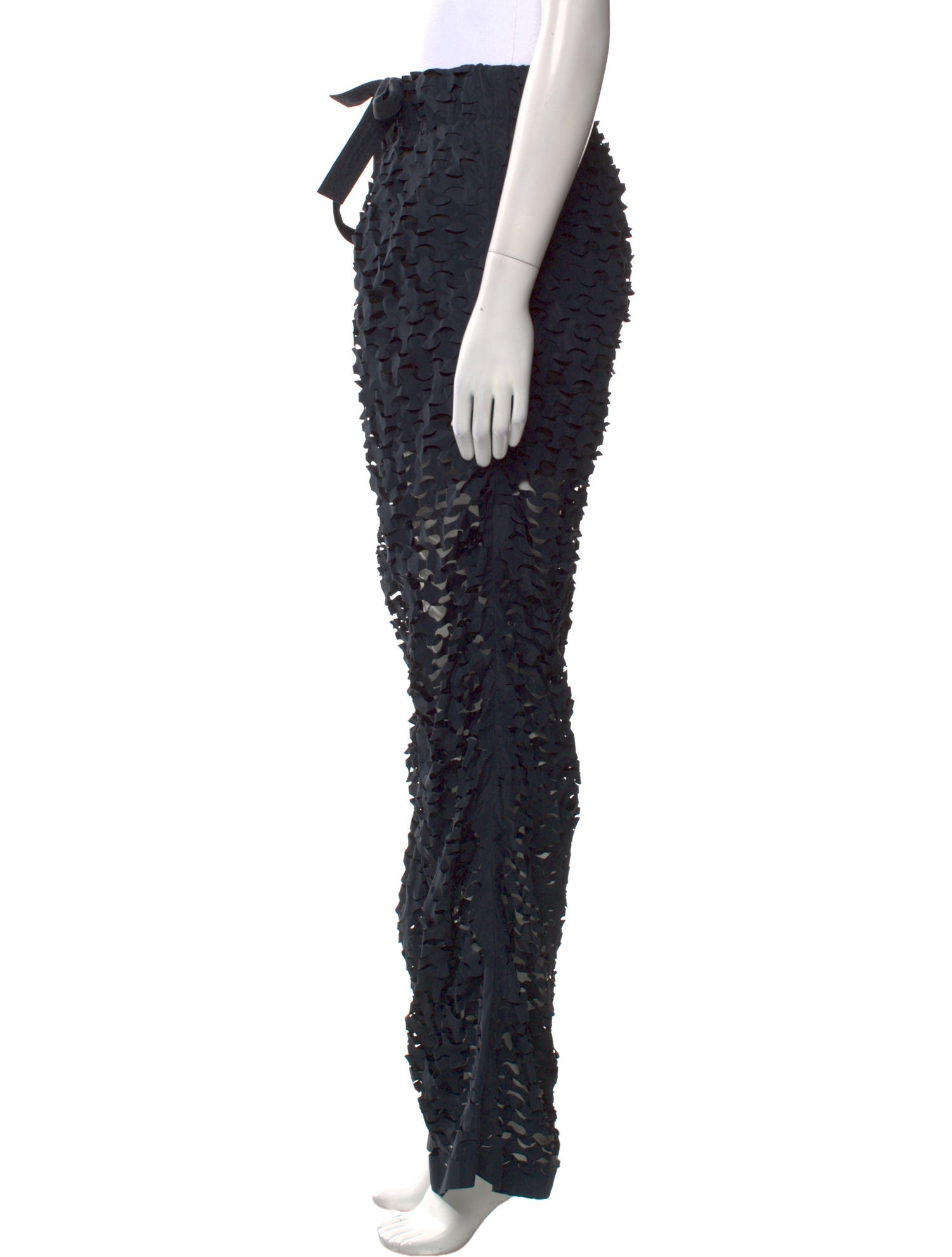 Dries Van Noten Lace Wide Leg Pants