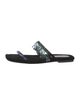 Dries Van Noten Velvet Beaded Accents Slides