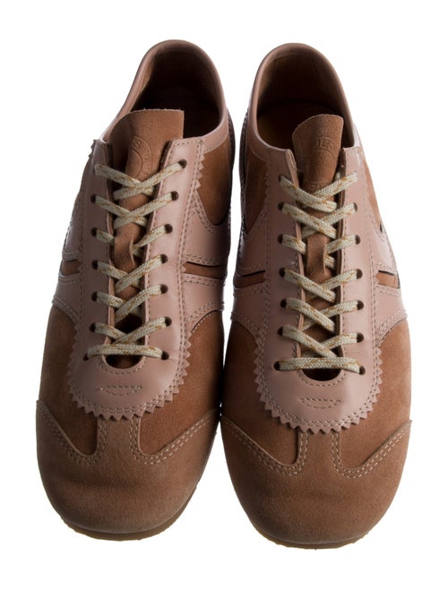 Dries Van Noten Suede Leather Trim Embellishment Sneakers