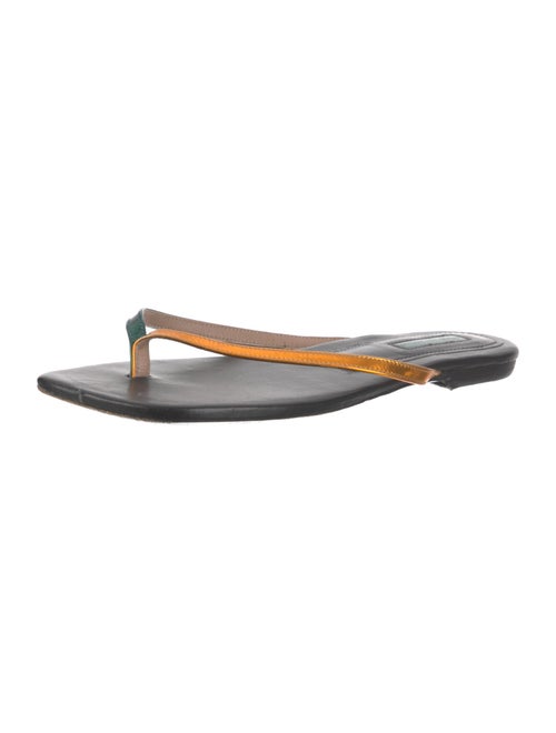 Dries Van Noten Leather Flip Flops