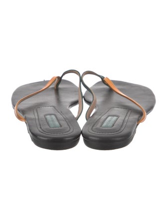 Dries Van Noten Leather Flip Flops