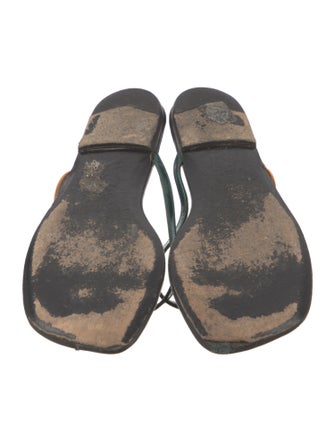 Dries Van Noten Leather Flip Flops