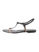 Dries Van Noten Leather T-Strap Sandals