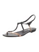 Dries Van Noten Leather T-Strap Sandals