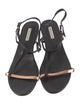 Dries Van Noten Leather T-Strap Sandals