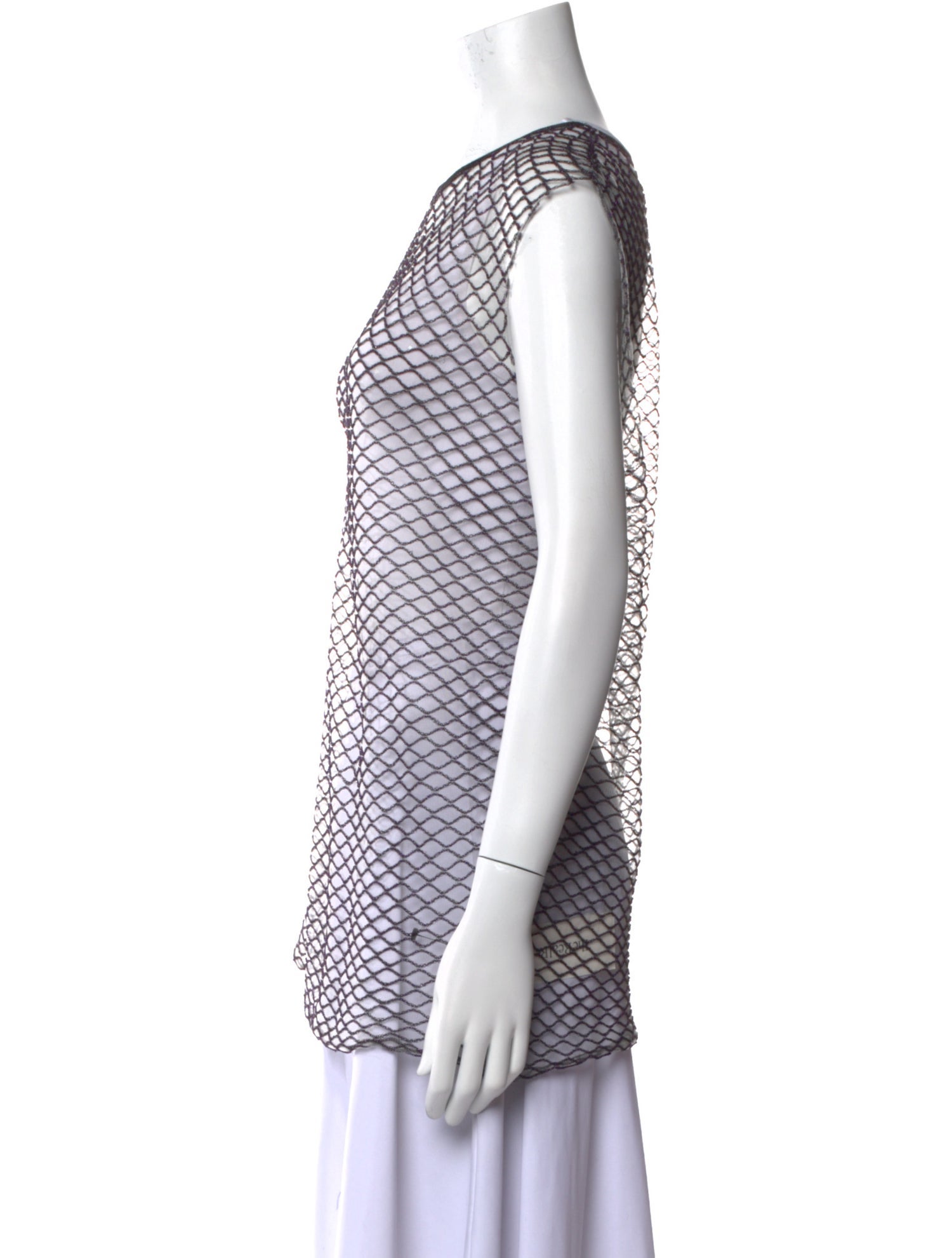 Dries Van Noten Printed Bateau Neckline Tunic