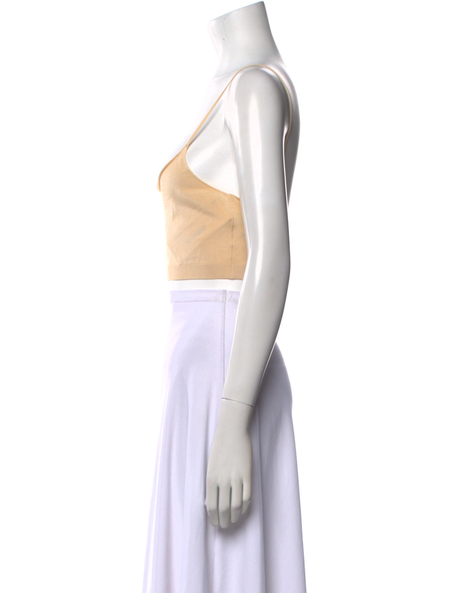 Dries Van Noten Silk Scoop Neck Crop Top w/ Tags