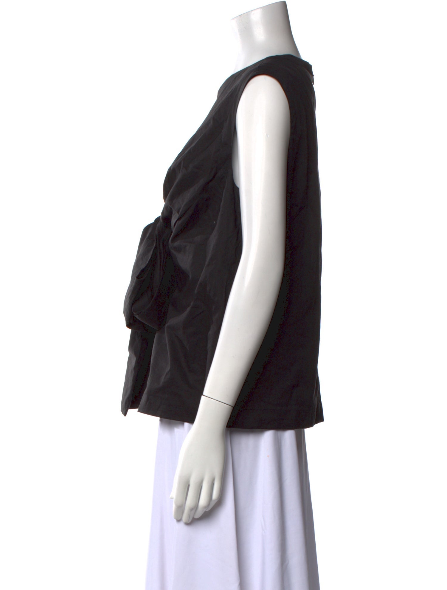 Dries Van Noten Bateau Neckline Sleeveless Top