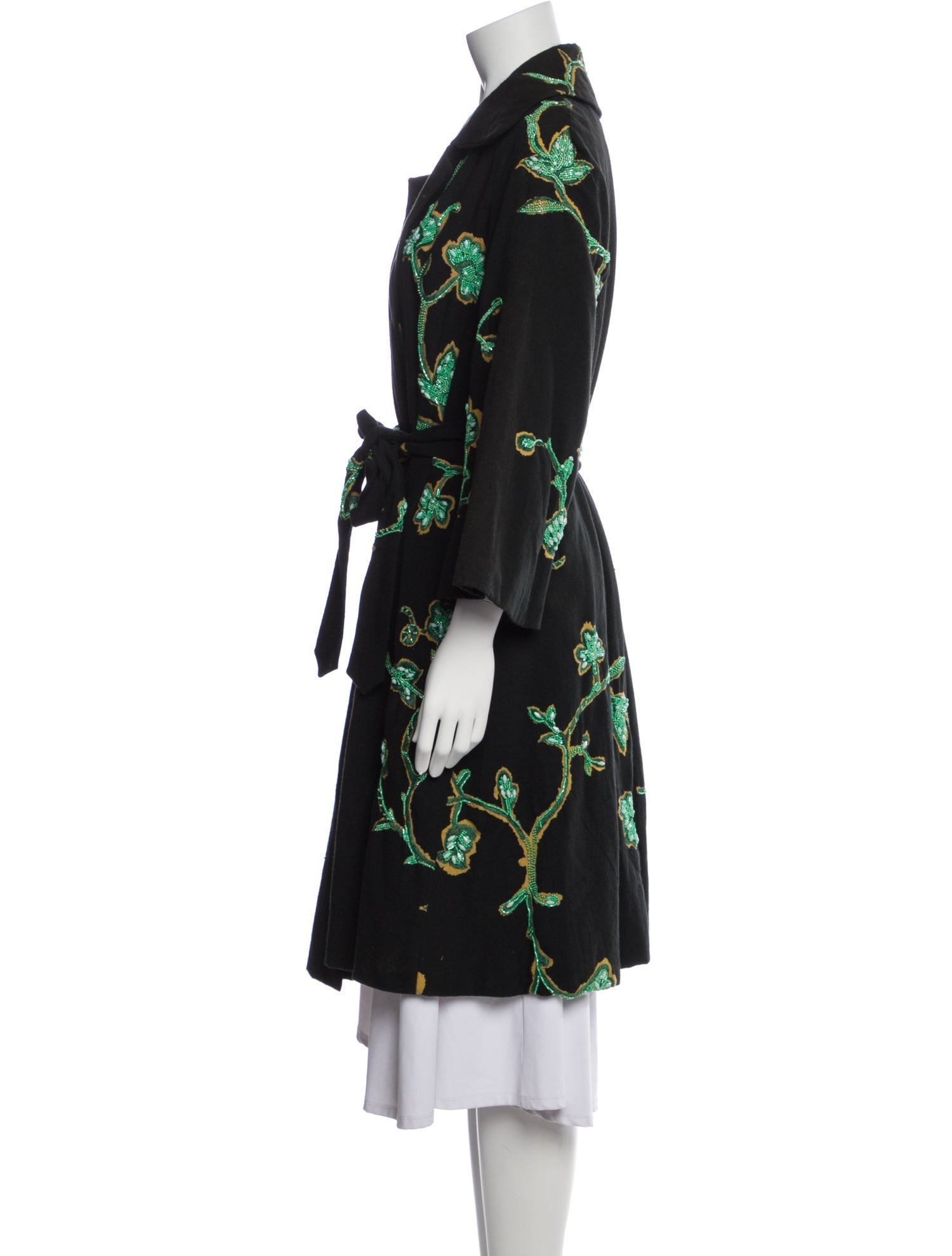 Dries Van Noten Floral Print Coat