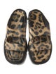 Dries Van Noten Cut Out Lug Leather Slides