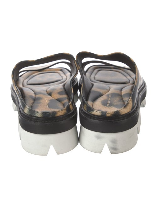 Dries Van Noten Cut Out Lug Leather Slides