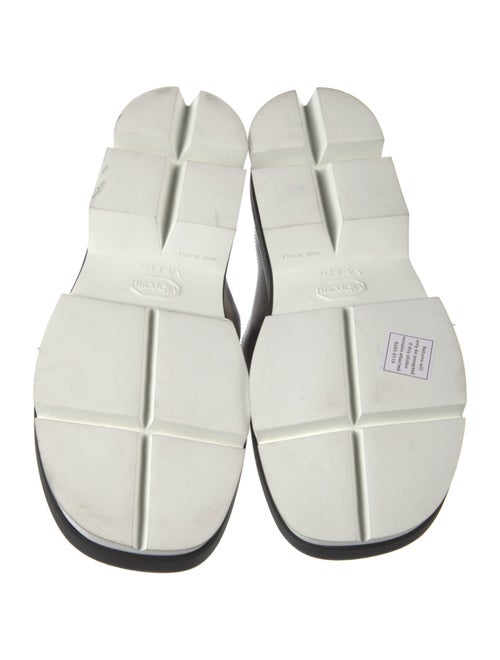 Dries Van Noten Cut Out Lug Leather Slides