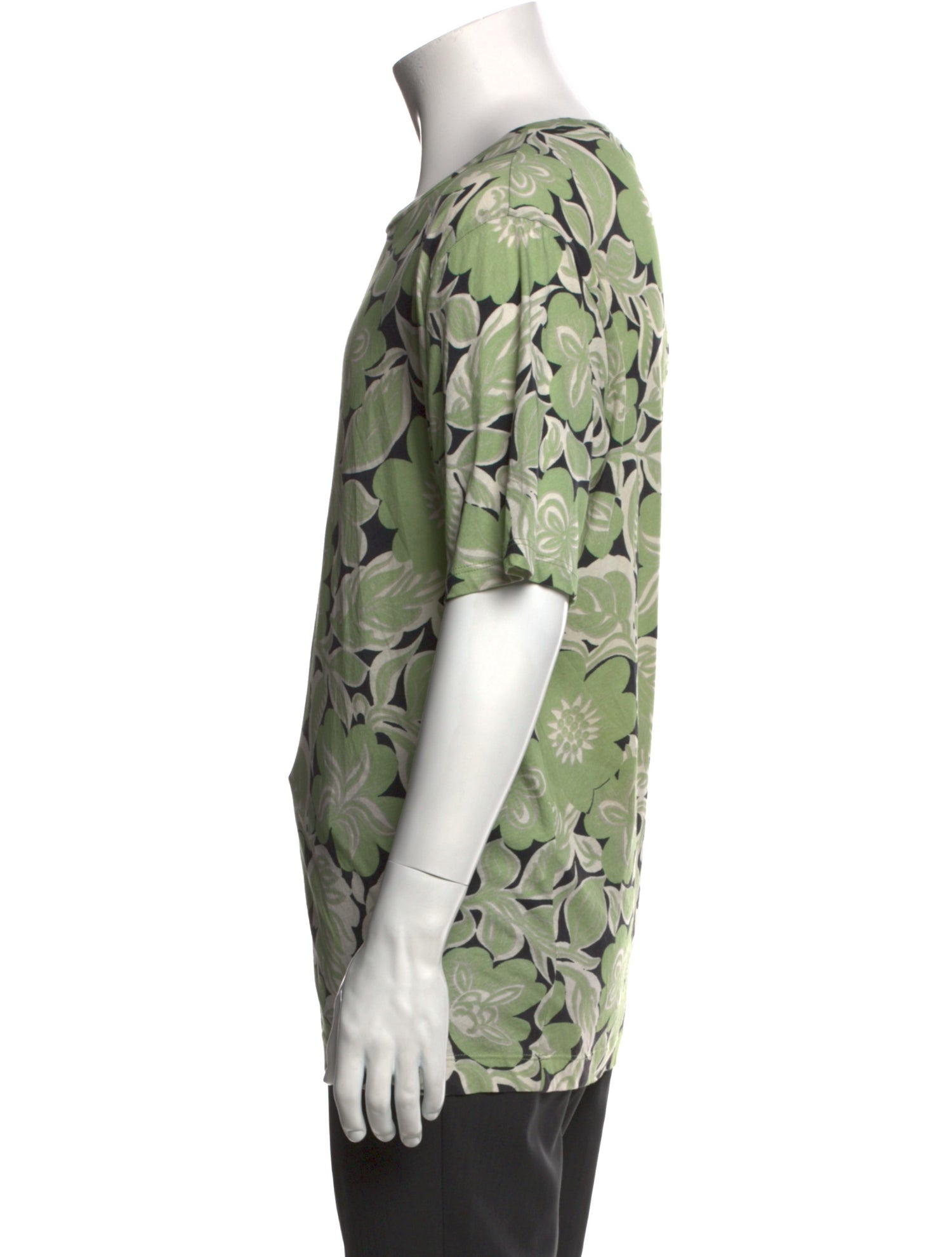 Dries Van Noten Floral Print Crew Neck T-Shirt