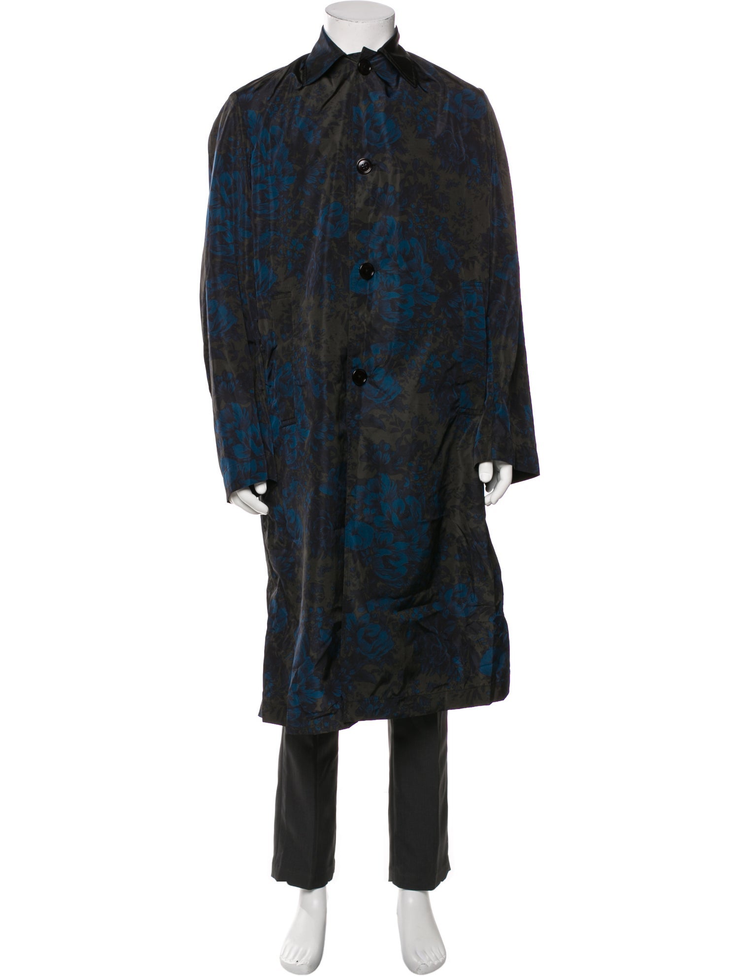 Dries Van Noten Printed Overcoat