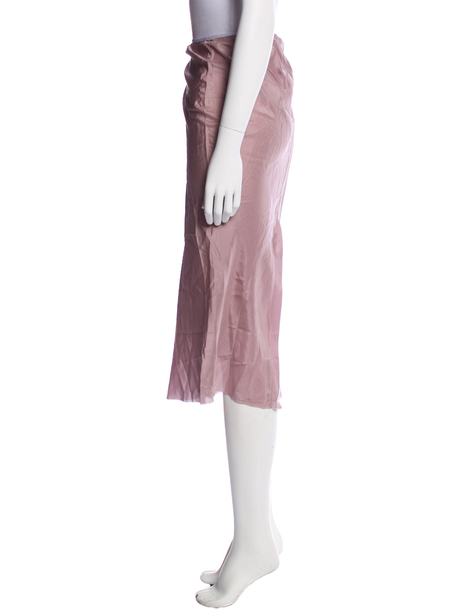 Dries Van Noten Silk Knee-Length Skirt w/ Tags