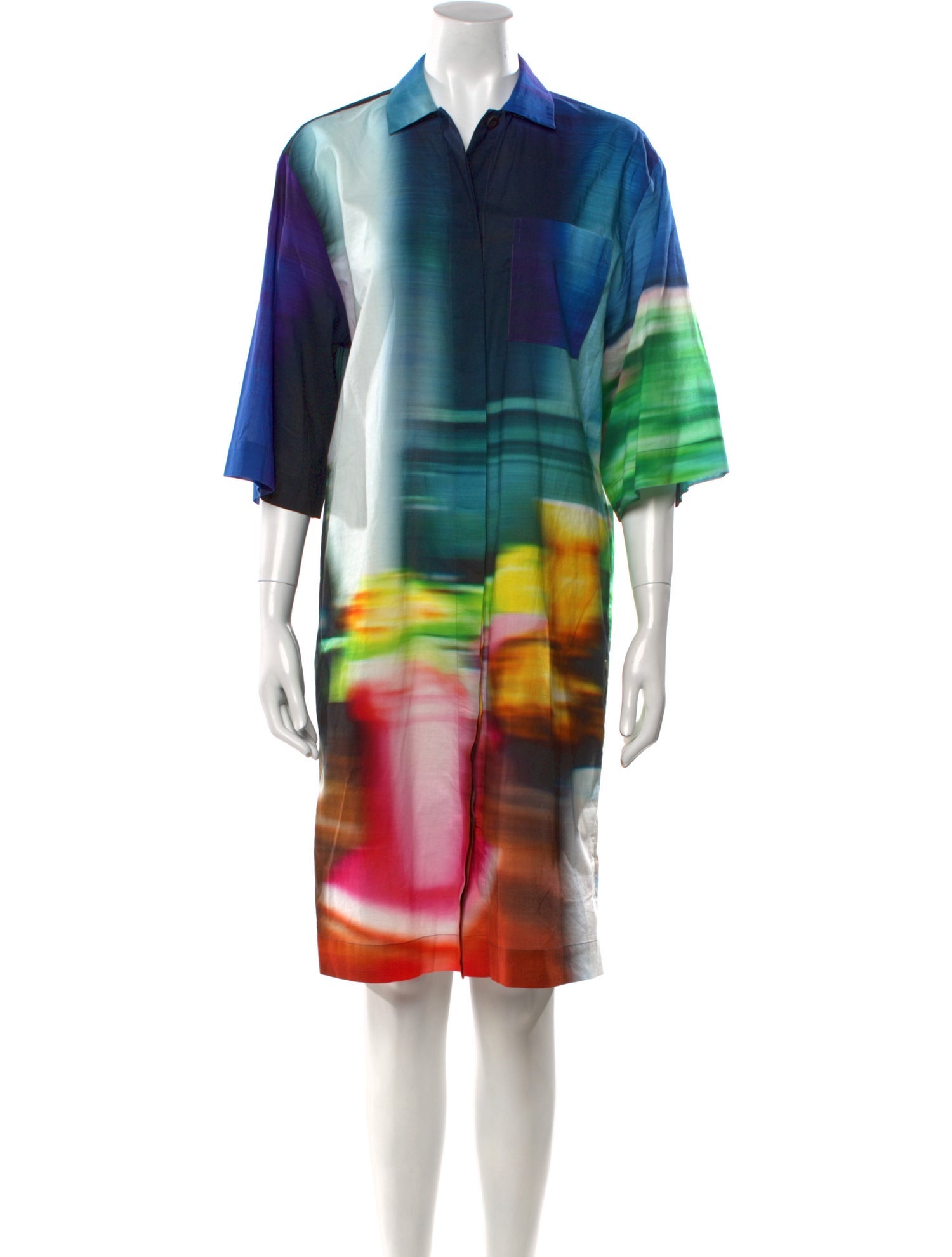 Dries Van Noten Printed Knee-Length Dress