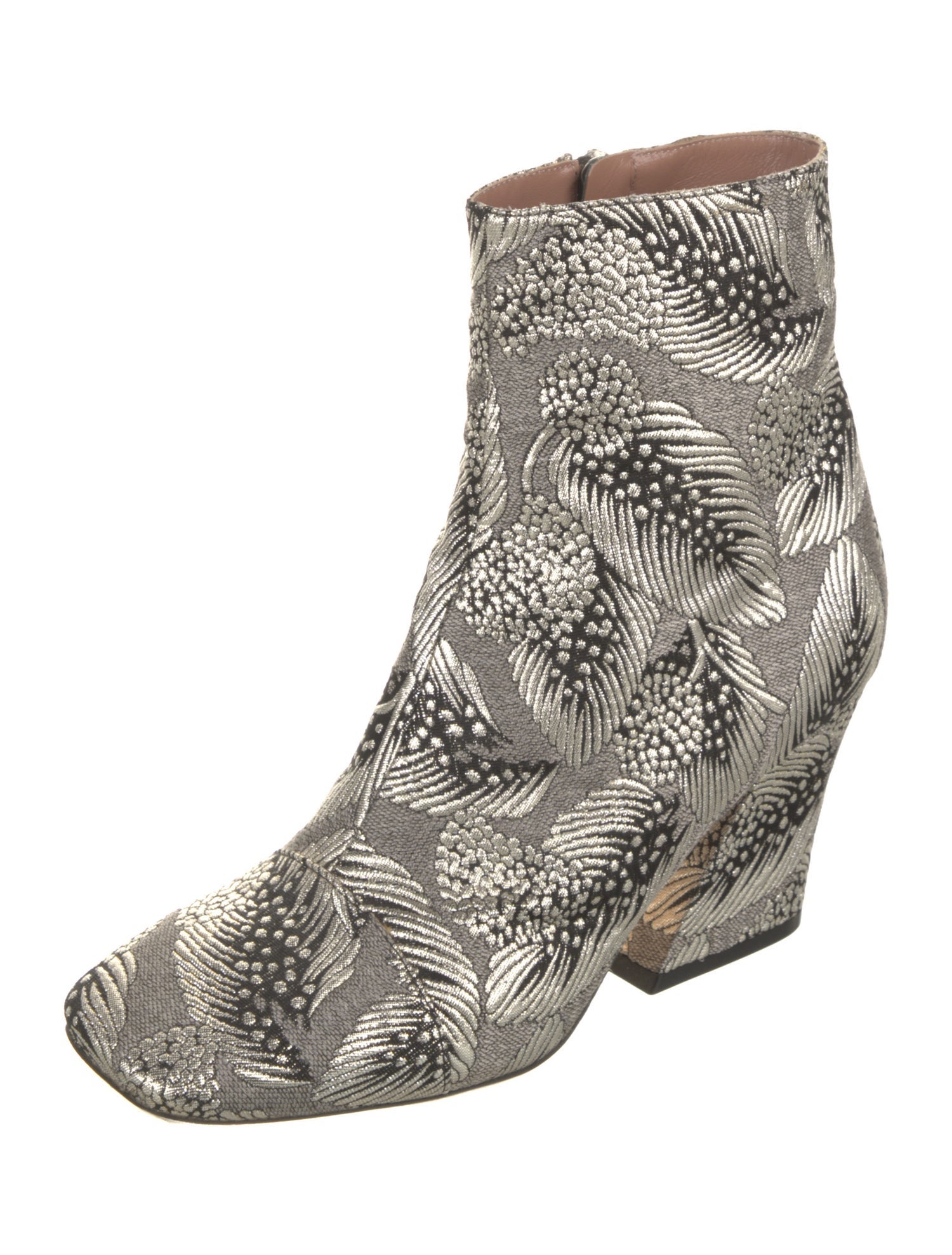Dries Van Noten Printed Embroidered Accent Boots