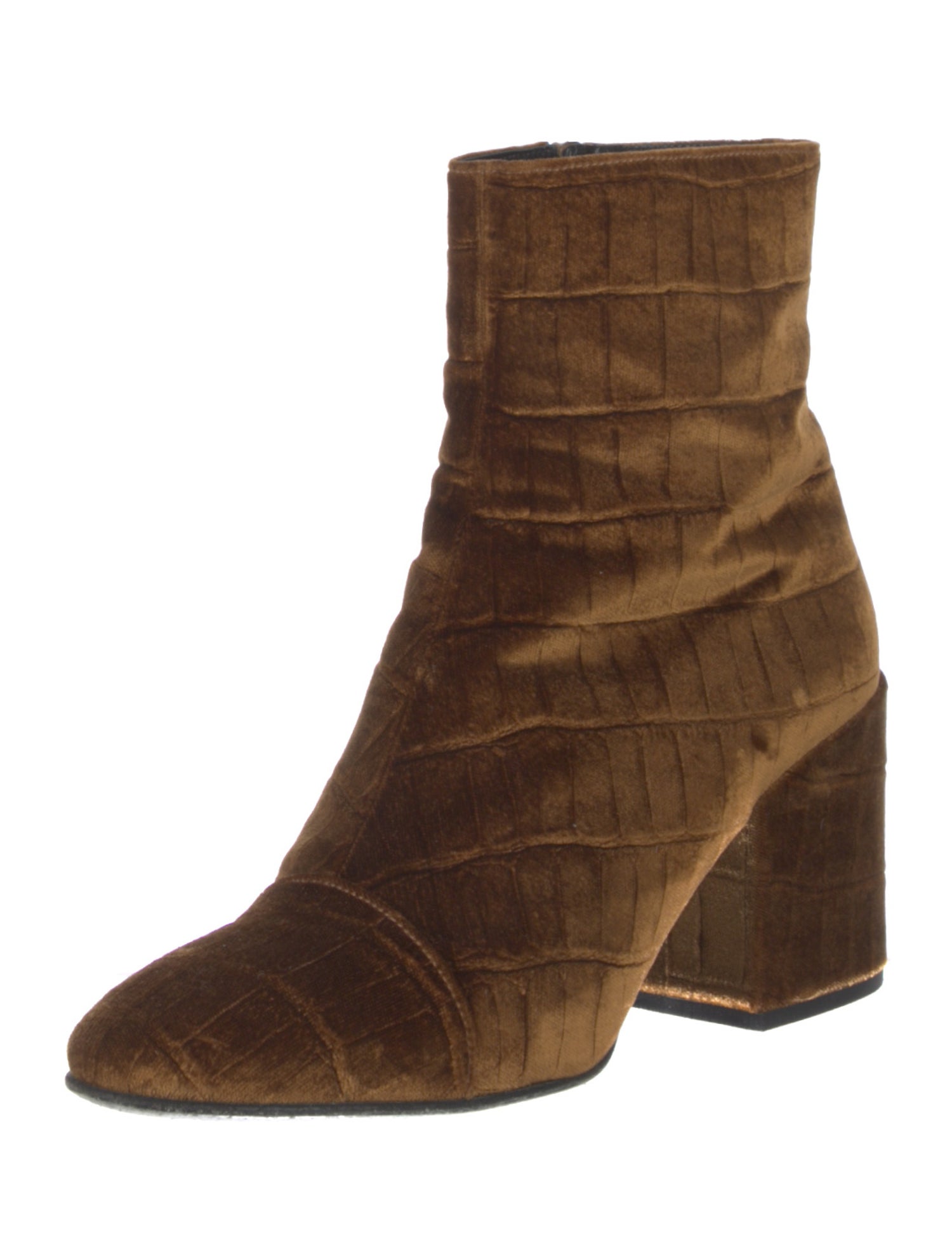 Dries Van Noten Velvet Boots