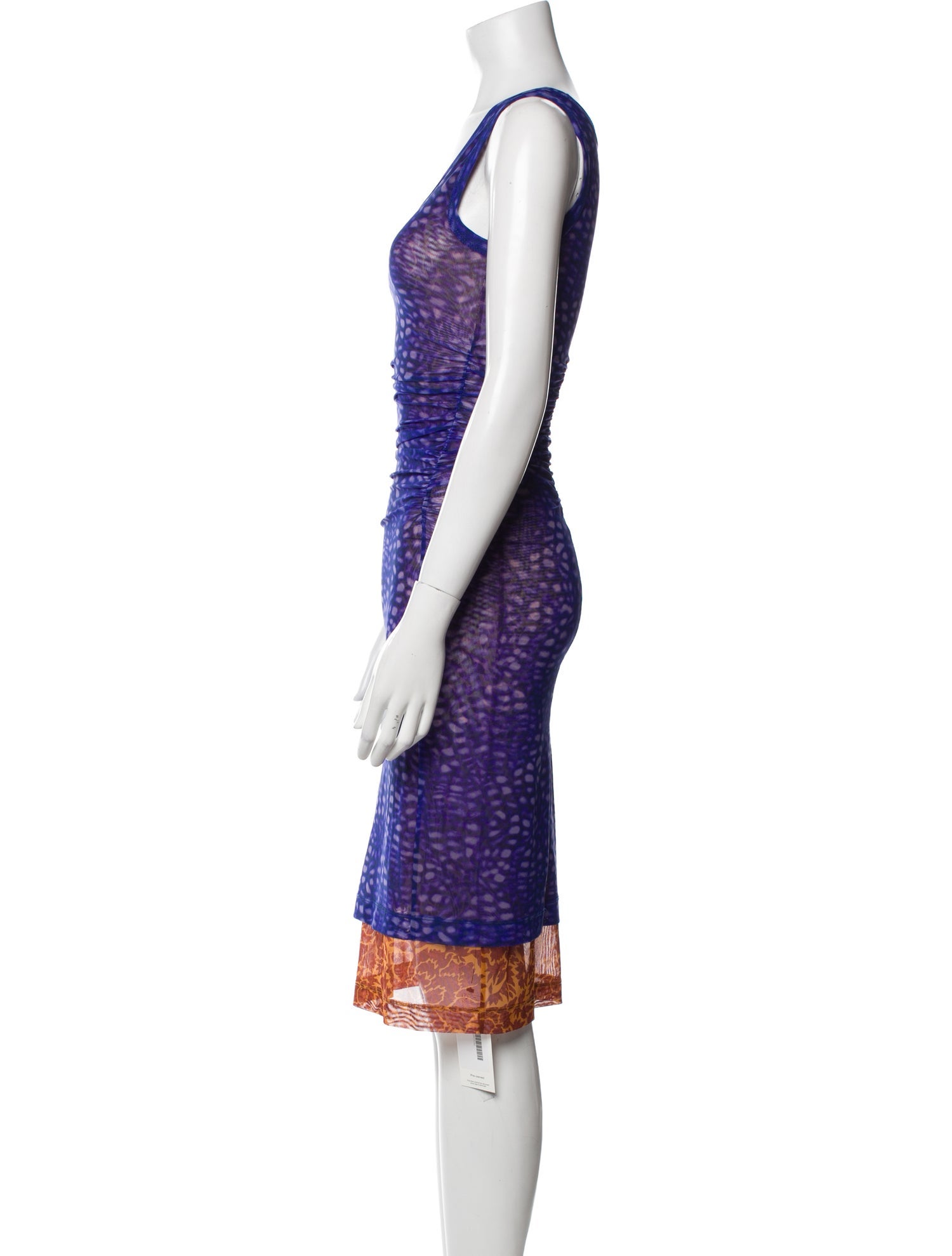 Dries Van Noten Silk Knee-Length Dress