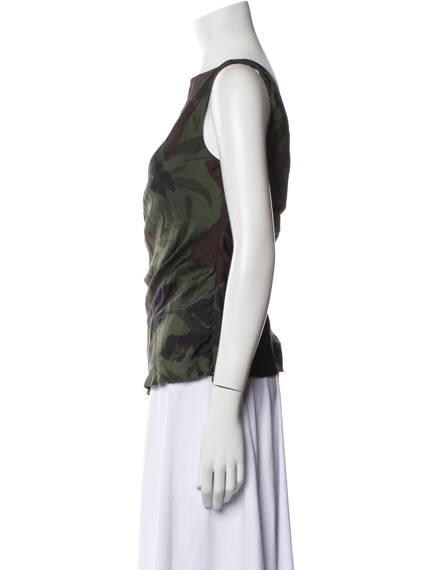 Dries Van Noten Silk Printed Top