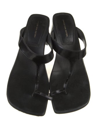 Dries Van Noten Leather Slides