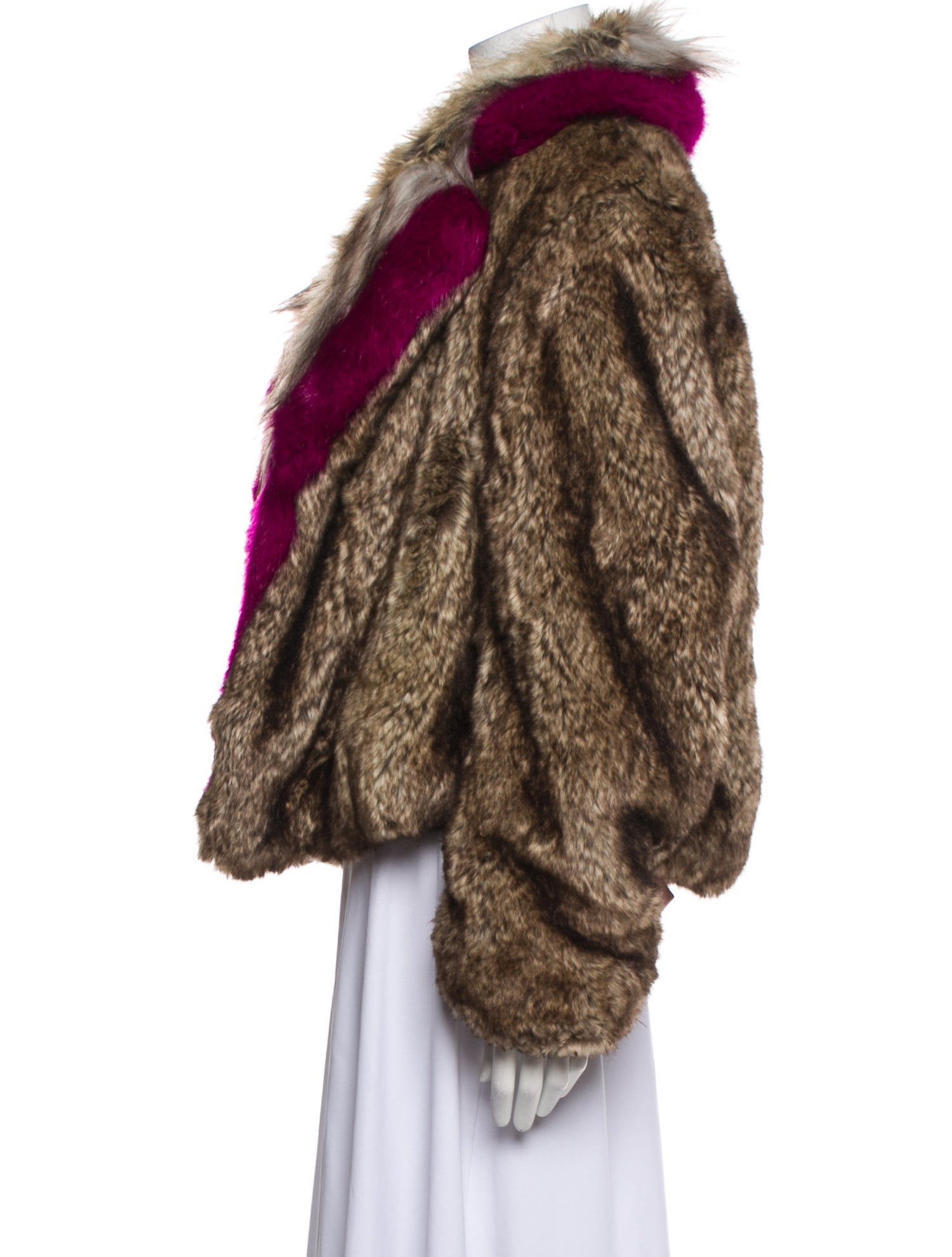 Dries Van Noten Printed Faux Fur Jacket w/ Tags