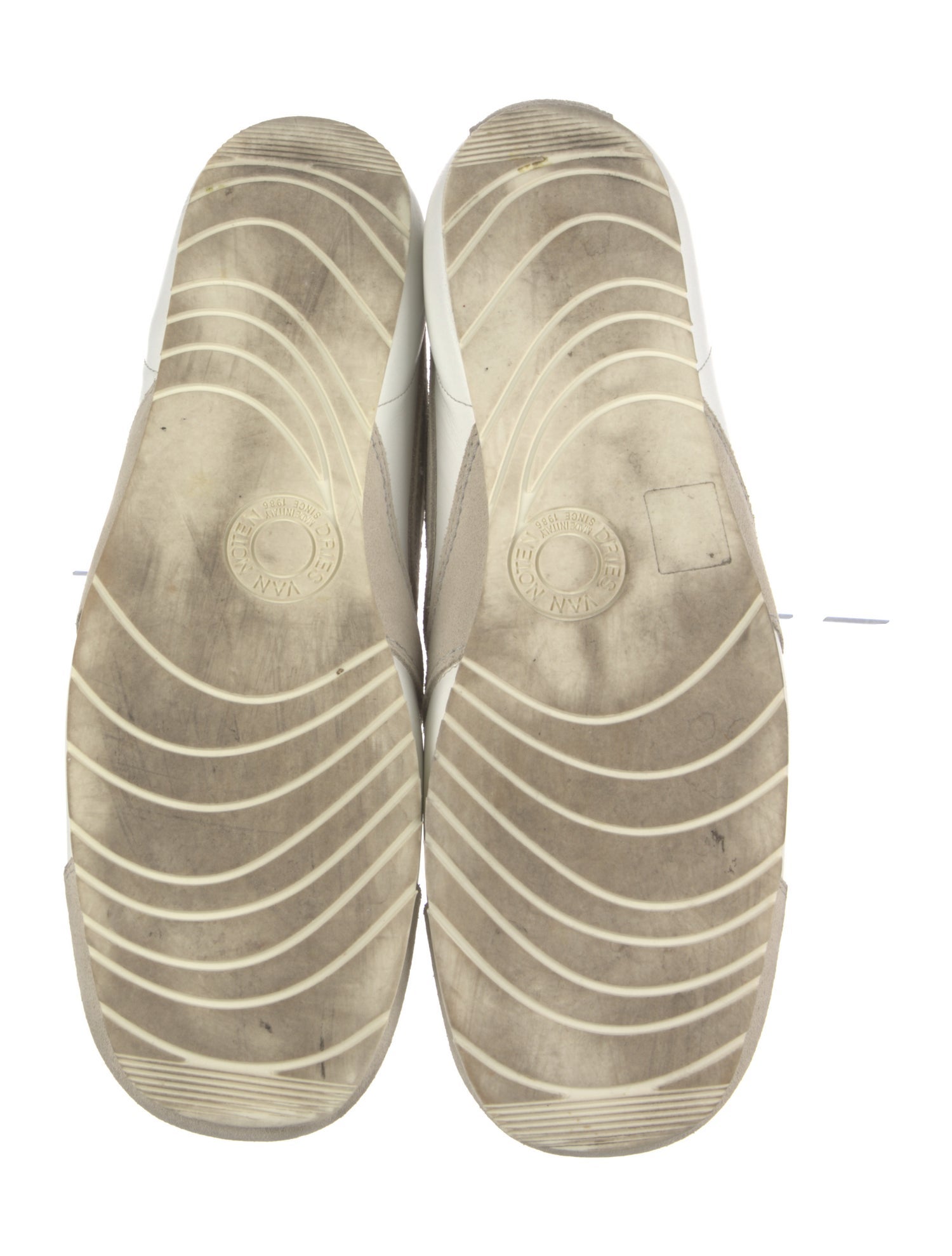 Dries Van Noten Leather Printed Sneakers