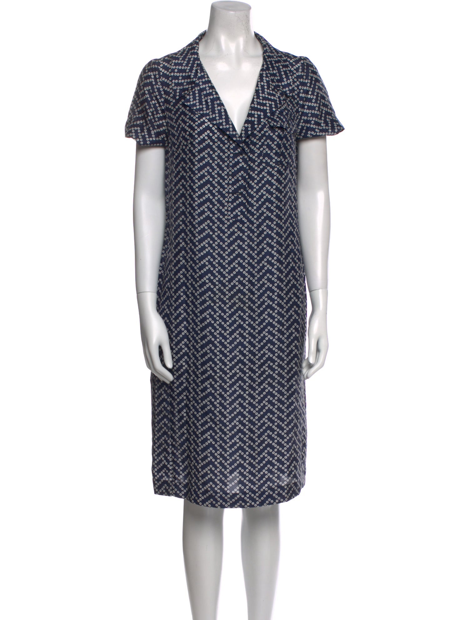 Dries Van Noten Printed Knee-Length Dress