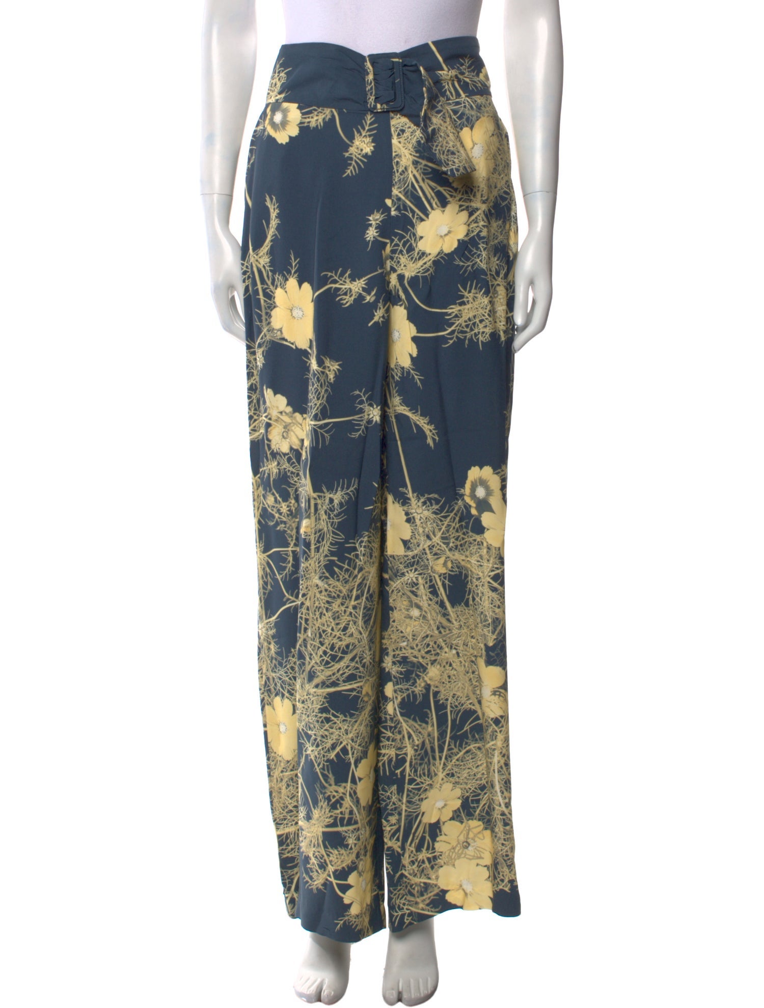Dries Van Noten Printed Wide Leg Pants