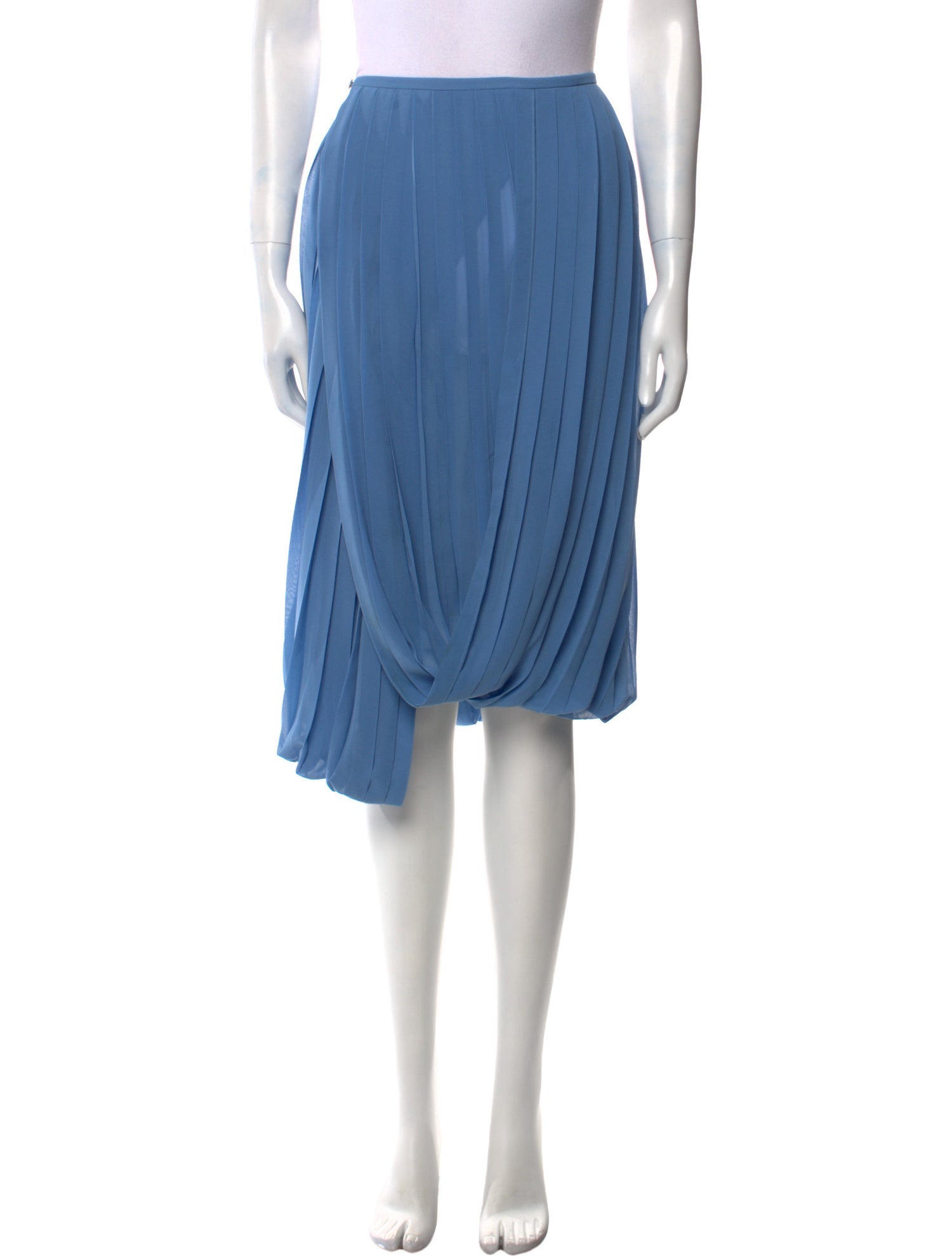 Dries Van Noten Pleated Accents Knee-Length Skirt