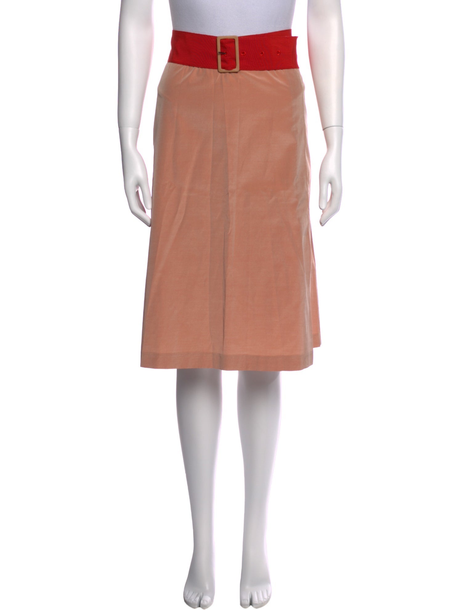Dries Van Noten Silk Knee-Length Skirt