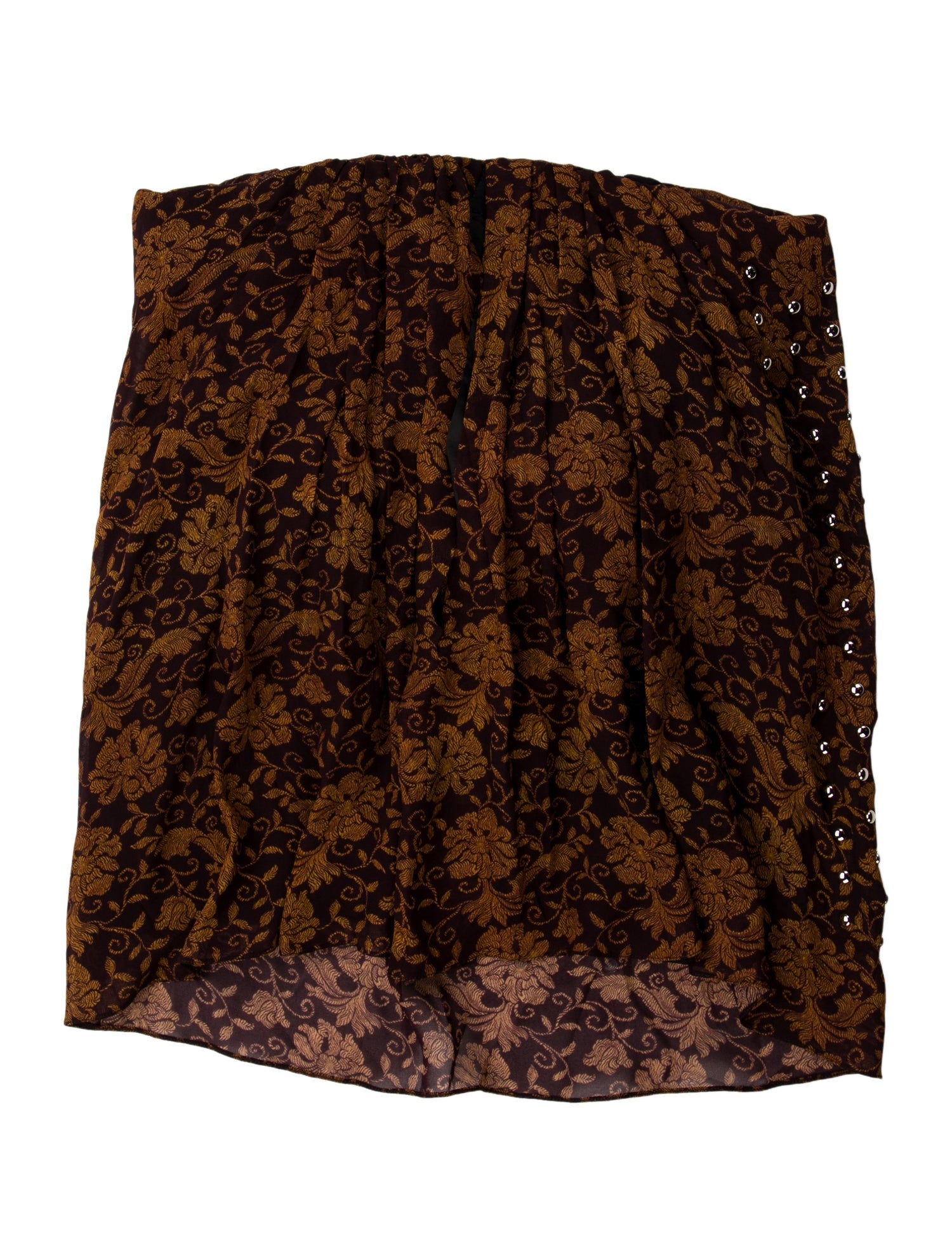 Dries Van Noten Floral Print Strapless Blouse