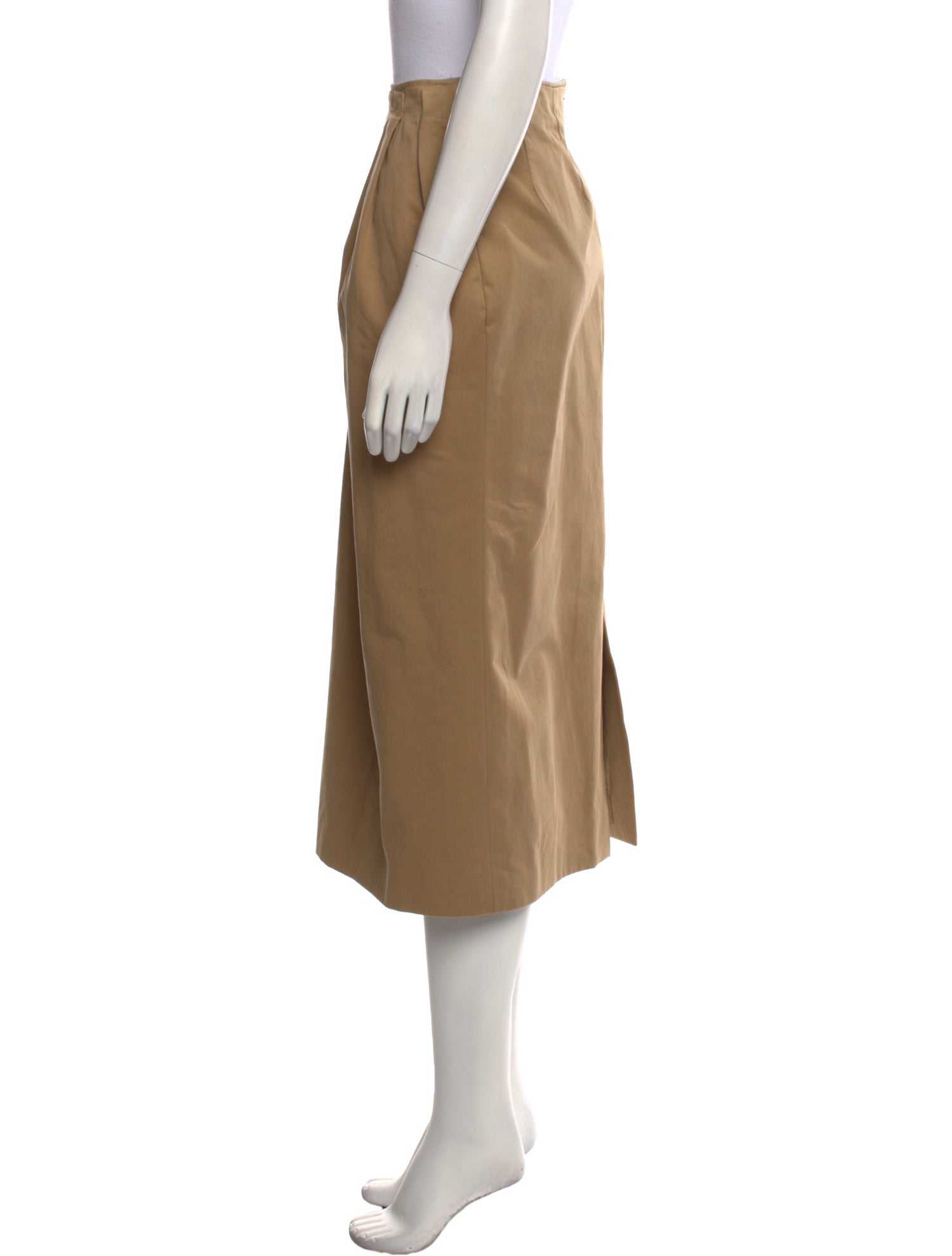 Dries Van Noten Pleated Accents Midi Length Skirt