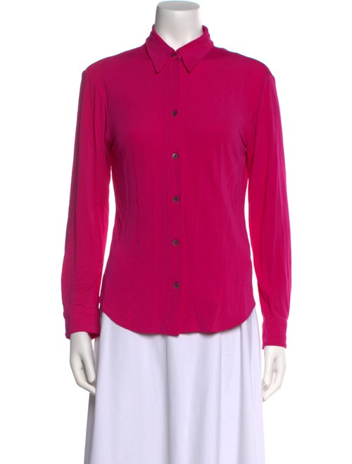 Dries Van Noten Long Sleeve Button-Up Top